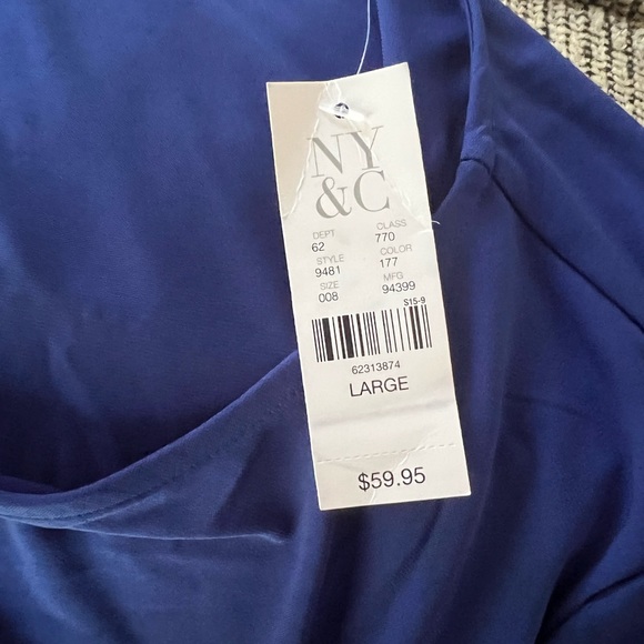 NY&C Cobalt Blue Stretch Dress - Picture 4 of 5